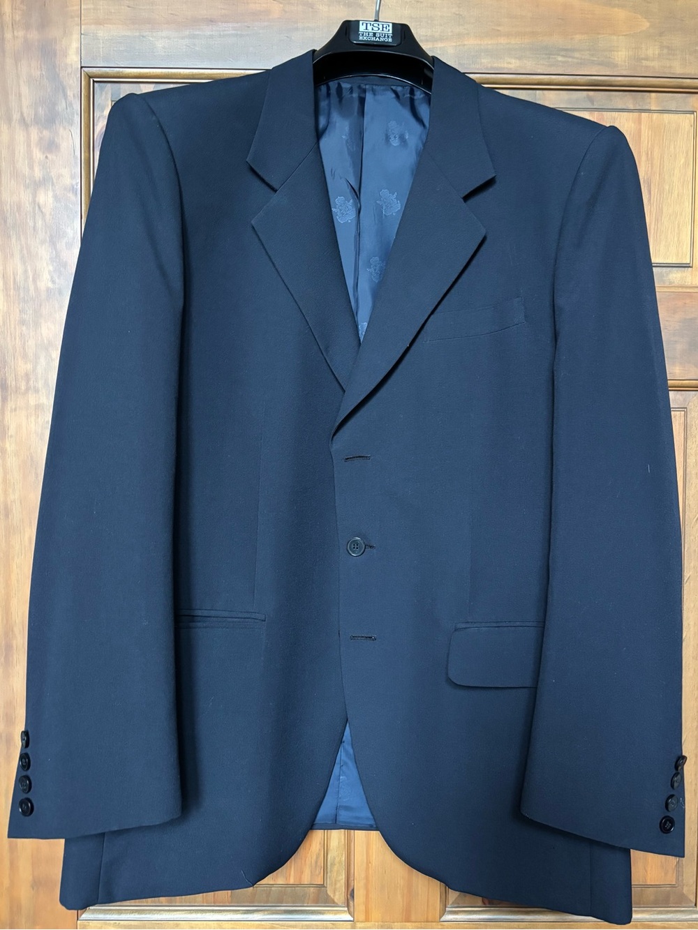 Men's Classic Navy Suit Jacket made in Peru SZ 42